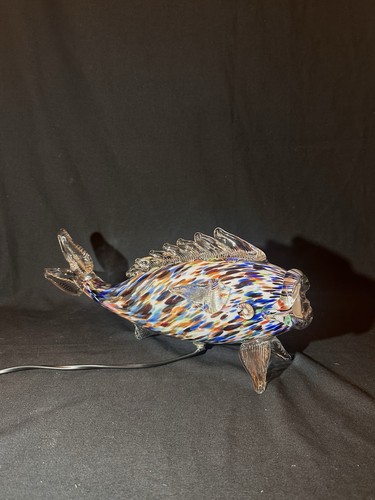 Antik dekolampe glasfisch - dekolampe,