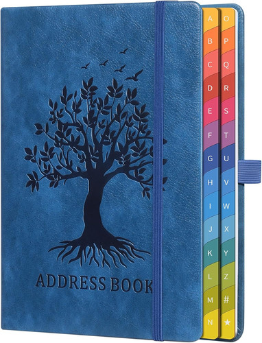 Adressbuch mit farbenfrohen