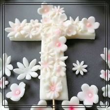 Taufe Tortenaufleger - Kreuz