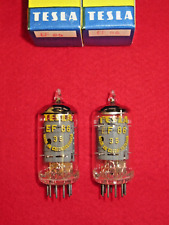 Matched pair EF86 TESLA NOS NEU Röhre Tube NEW 6BK8 Valve Paar Valvula Tutto