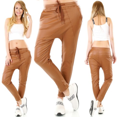 Damen kunstleder hose - damen,