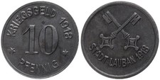Deutschland - Stadt Lauban 10 Pfennig 1918 - Kriegsgeld Notgeld