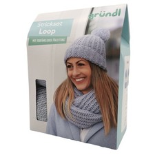 Strickset Loop blau DIY mit