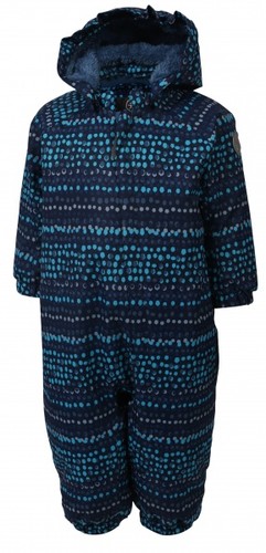 Schneeanzug blau muster - in,