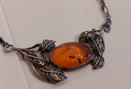 Antikes bernstein collier - antikes, /