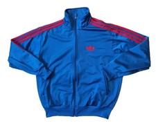 Adidas Firebird Jacke blau rot Retro Originals Vintage blue red Sz. L