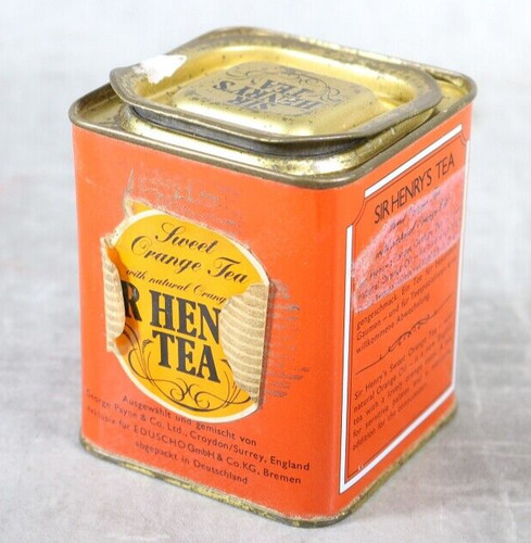 Alte blechdose teedose - blechdose, sir