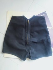 Shorts Echt Velours Leder PYRATE STYLE Hamburg High Waist (S/36) Schwarz