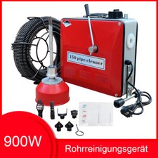 Profi Rohrreinigungsmaschine 900W Rohrreinigungsgerät Rohrreiniger 16mm Spirale