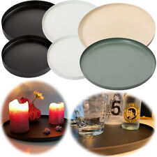 XL Metall Deko Tablett Rund 30-42cm Dekoteller Kerzentablett Servierteller Xmas