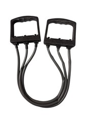 Fitness Expander 3-fach Widerstandsband Schwarz/Lila Oberkörpertraining