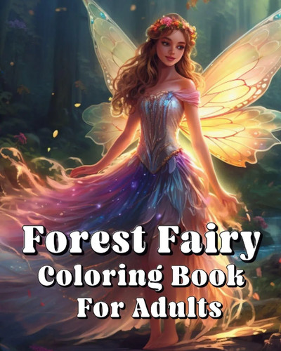 Forest fairy coloring - coloring, book