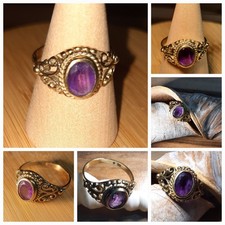 Vintage 333 Goldring Amethyst