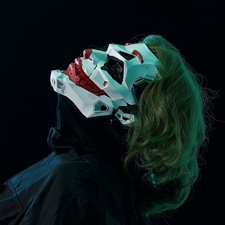 Cyberpunk Joker Clown Maske