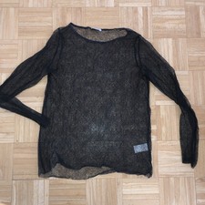 Dorothee Schumacher Oberteil T-Shirt Langarm  transparent 40 42 44 XXL schwarz