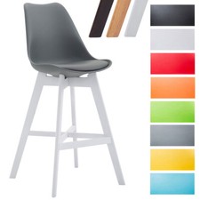Barhocker Cannes Kunststoff Bistrohocker mit Lehne Tresenhocker Barstuhl