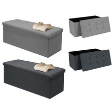 Aufbewahrung Sitzhocker Kofferraum Spielzeug Truhe Bettwäsche oder Deckenbox