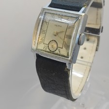 Vintage Herren Armbanduhr 1940 Gehäuseform Herma Cal Cuppillard Revision