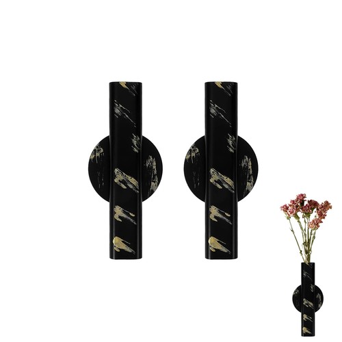 Wandvase metall trockenblumen - metall,