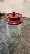 Tupperware Panorama 0,5 L Dose Klärchen Klare Sache Vakuum Weinrot 