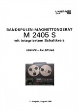 Unitra M 2405 S IC - Stereo-Tonbandgerät - Service-Anleitung