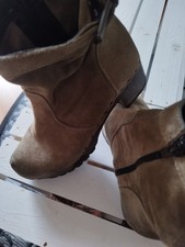 Softclox, Nieten, cool, rockig, sexy, Gr. 39, Used Look, Leder, trendy, hellbrau