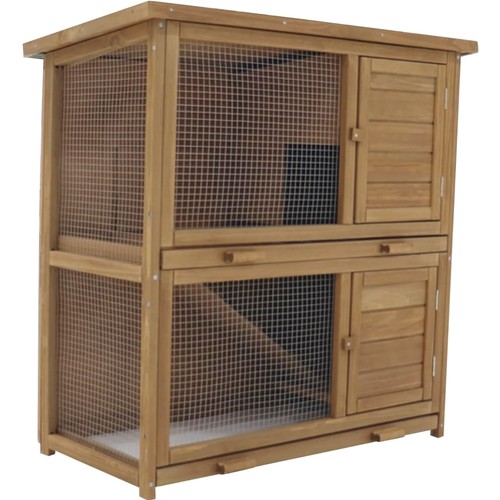 Kaninchenstall holz etagen - kaninchenstall, 2