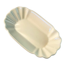 Pommes Schale Porzellan Papier Pappe Optik L 20 cm 