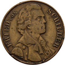 Medal Schiller Bell Bronze