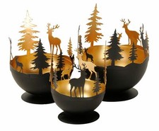 Dekoschale mit Waldrelief