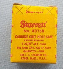 Starrett Bohrkrone / 41 mm Durchmesser / Hartmetallkorn