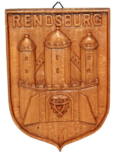 Wappen der stadt - wappen, rendsburg