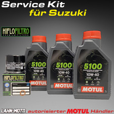 Suzuki SV 650 S / SA alle Mod. Servicekit Öl+Ölfilter Motul 5100 10w40 Ölwechsel