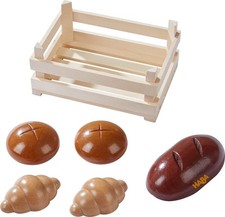 HABA 306457 - Spielset Backwaren, Zubehör für Kaufladen und Kinderküche