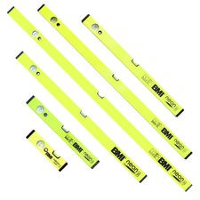 BMI Neon Wasserwaagen mit spezieller Neonfarbe + 2 Libellen + nicht magnetisch