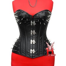 Vollbrust Corsage Schwarz Rot