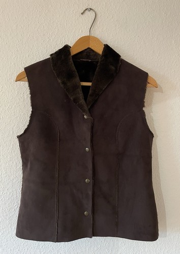 Olsen weste wildleder imitat - olsen,