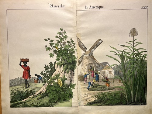 Lithographie amerika antik - lithographie,