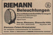 CHEMNITZ, Werbung 1939