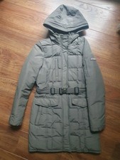 Woolrich Daunenmantel Gr. M, echt Daunen, Farbe: Taupe, Parka Jacke
