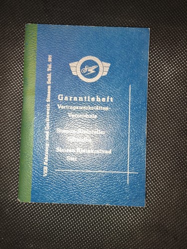 Simson garantieheft star - simson,