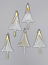 Christbaumschmuck 5 Weihnachtsbäume Glas Fusing  9 cm Weihnachten Tannenbaum