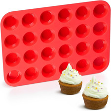 Mini muffinform silikon rot - mini, silikon,