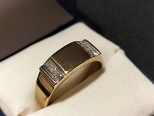 Neu Ring Herren 333 Gold