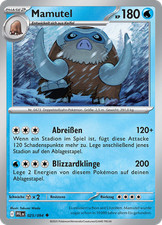 Pokemon Karte Mamutel 025/094