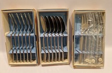 E2 GOWE WELLNER KAFFEELÖFFEL KUCHENLÖFFEL GABEL LÖFFEL AETERNA ROSTFREI BESTECK