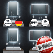 Bringer Badspiegel mit LED Beleuchtung - Badezimmerspiegel -50% vom UVP - B-Ware