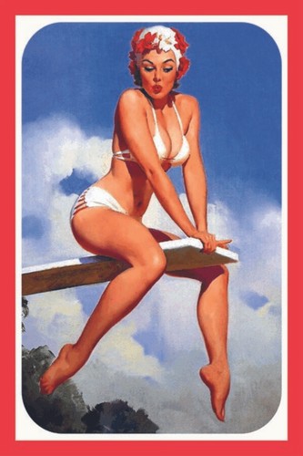 Blechschild 20x30 pin girl - blechschild,
