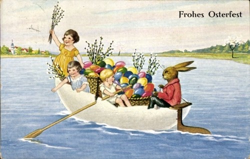 Glückwunsch ostern - ak,