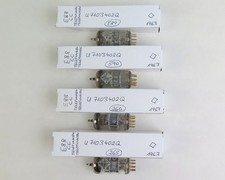 4x Telefunken E88CC / 6922 Tube / Same Code / declined getter / Röhre